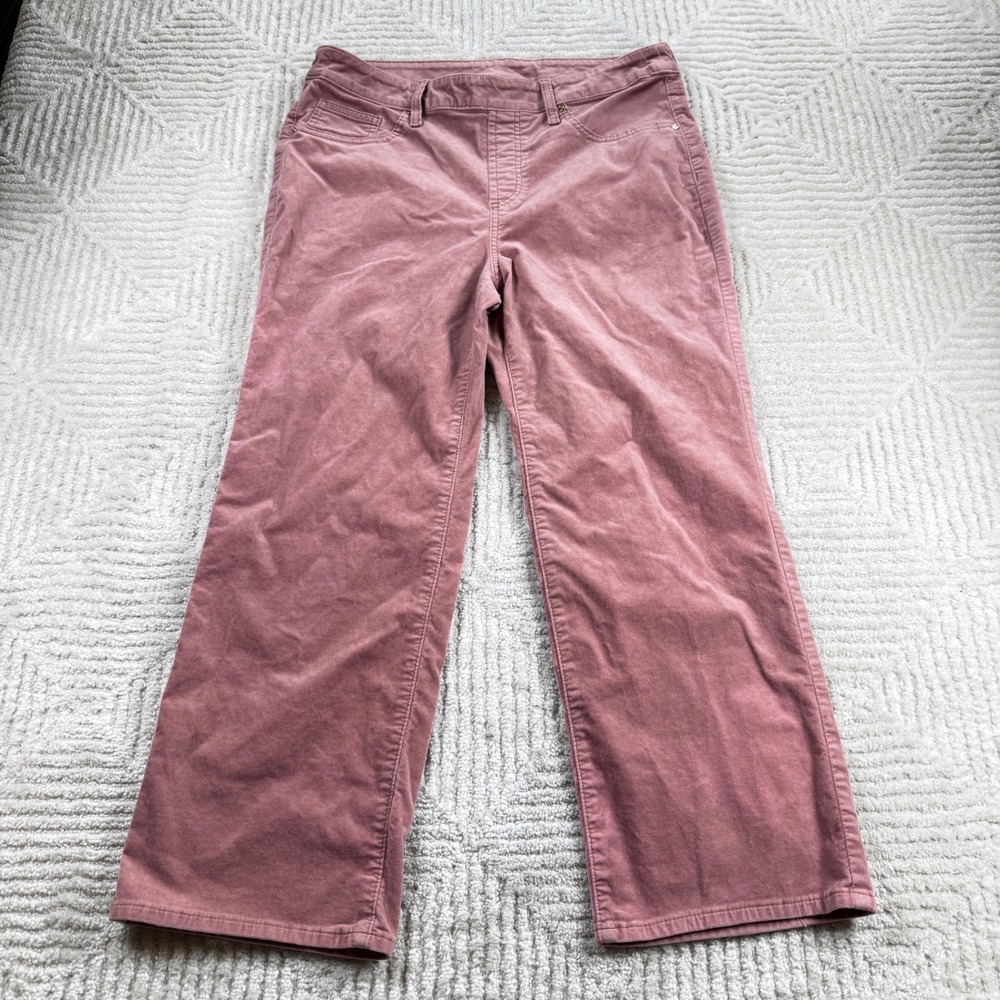 Chico's Pants Womens 2 US 12 Mauve Pink Wide Leg Pull On Comfort Boho Dusty Rose